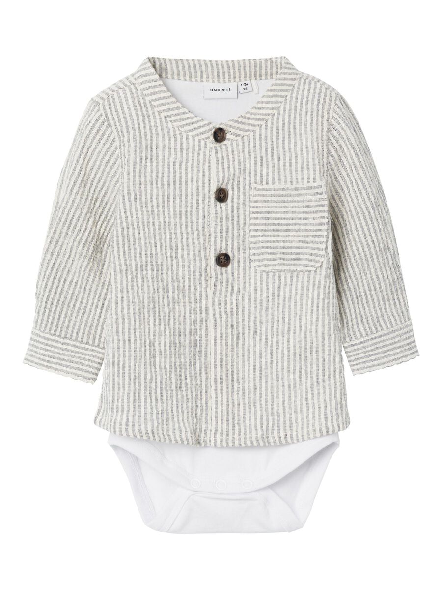 Baby Shirt-Body Long Sleeved - Cotton