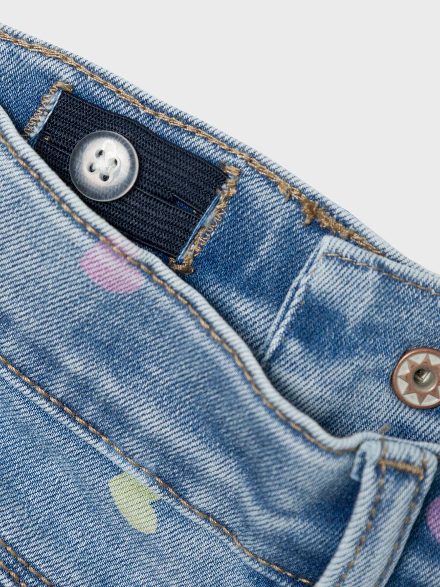 Jeans with Heart Prints