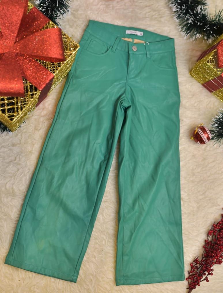 Emerald Leather Pants