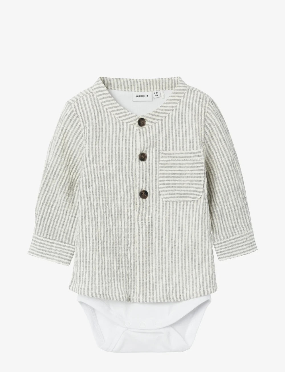 Baby Shirt-Body Long Sleeved - Cotton